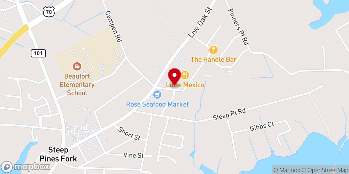 Map showing location of Loaves & Fishes Community Center