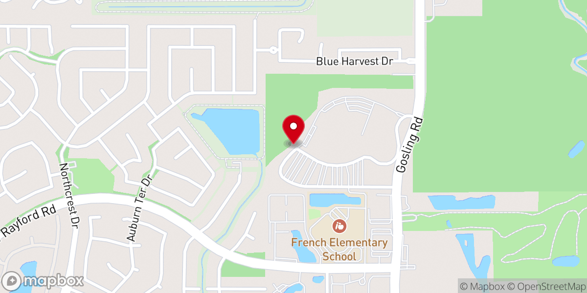 Map showing location of WoodsEdge Community Church - Food Pantry (Hope Center)