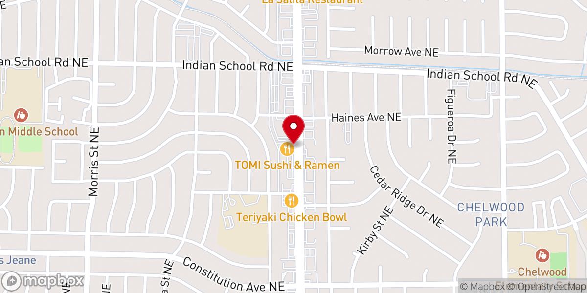 Map showing location of Hope in Christ Church
