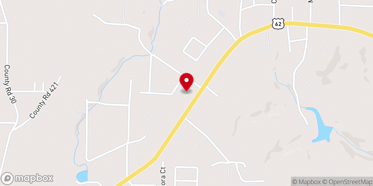 Map showing location of Holy Cross Lutheran Church Food Pantry