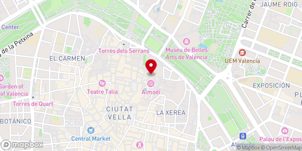 Map showing location of Real Iglesia del Santísimo Cristo del Salvador