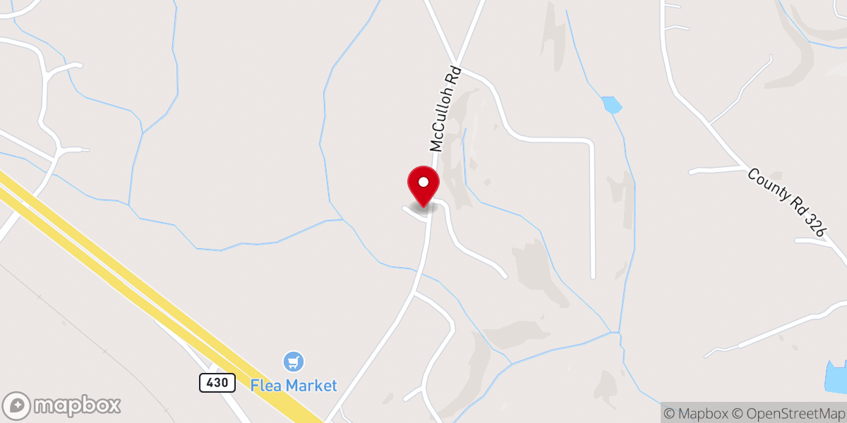 Map showing location of Cornerstone Assembly of God