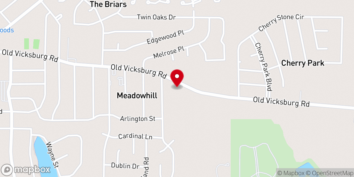 Map showing location of Immanuel Presbyterian Church