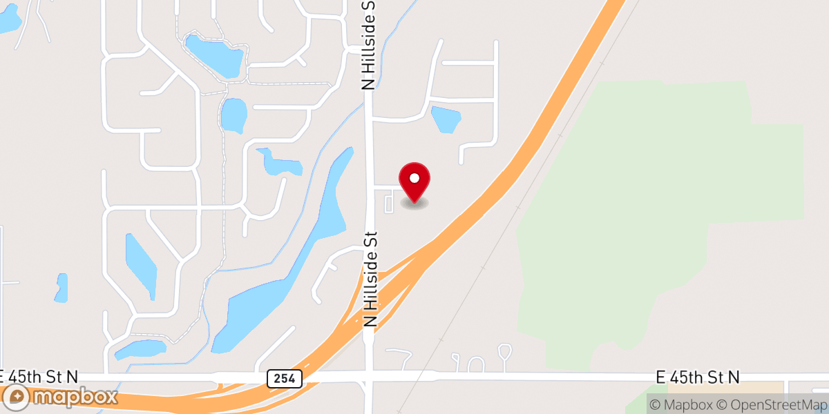 Map showing location of Calvary Bible Church