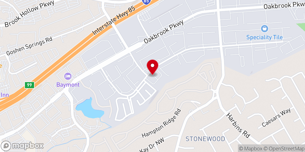 Map showing location of Still Waters Church