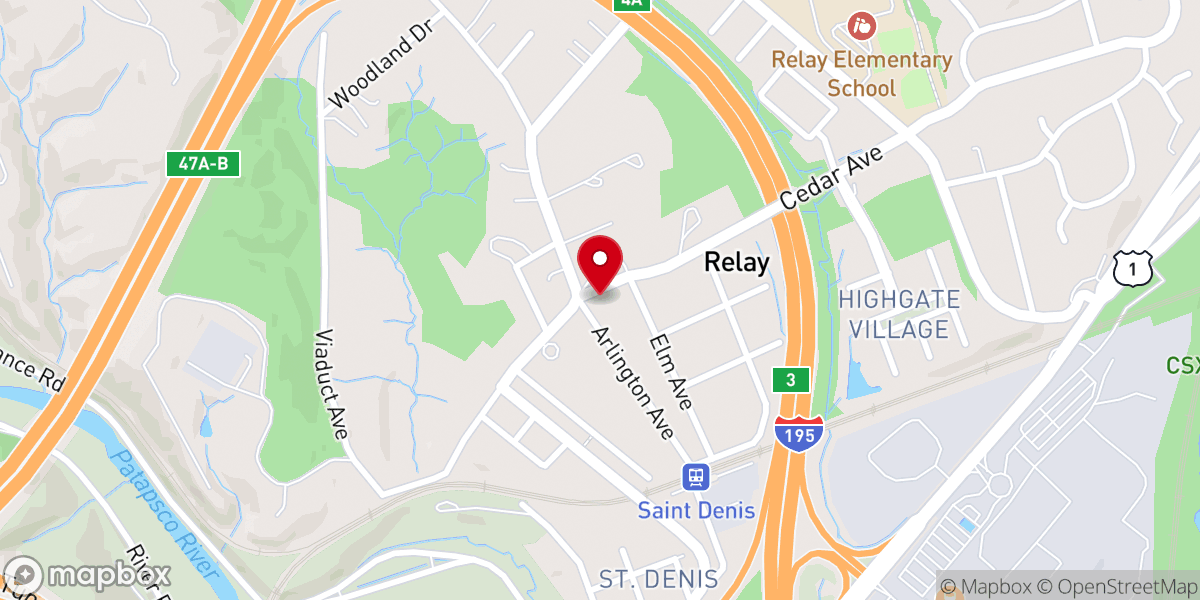 Map showing location of Catholic Community at Relay