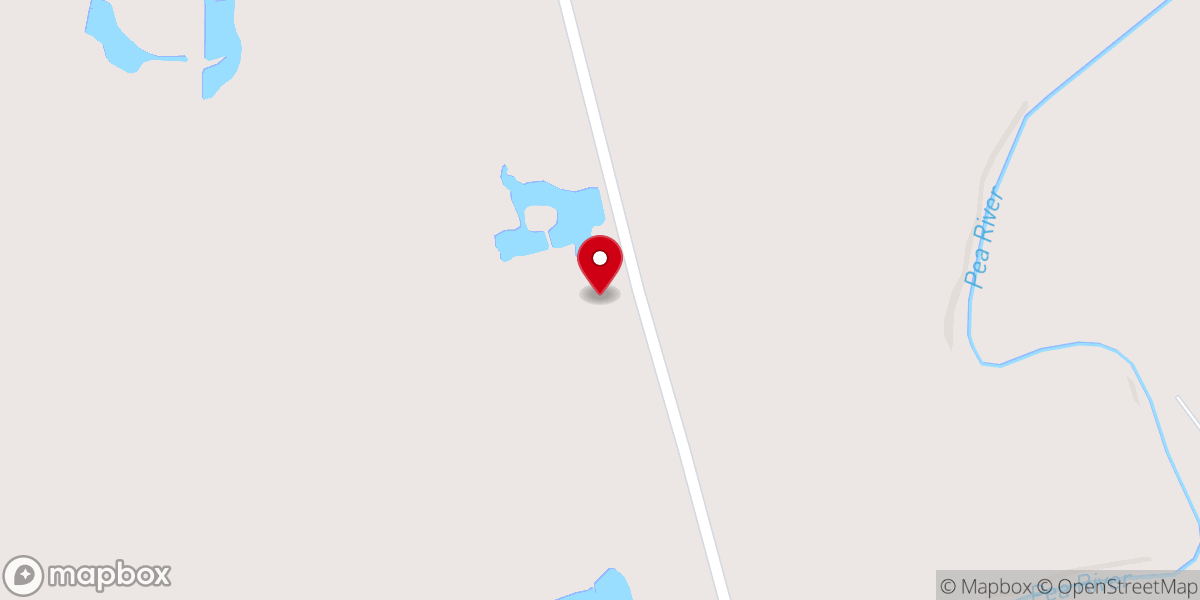 Map showing location of Lime Springs Church