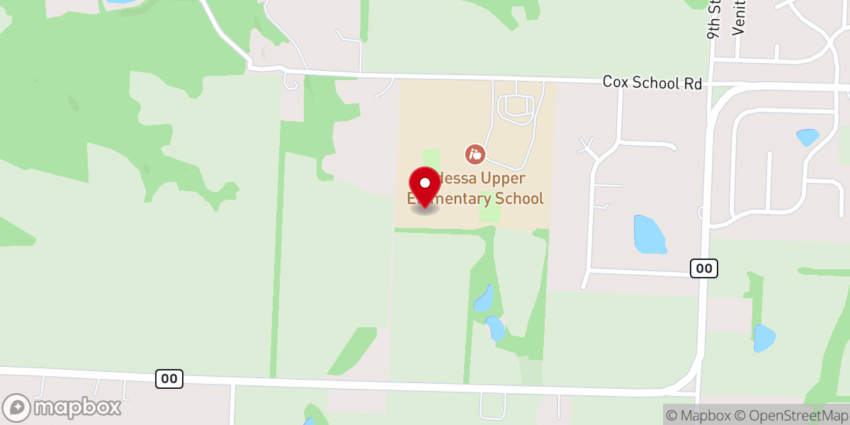 Map showing location of Bridge of Blue Springs Inc