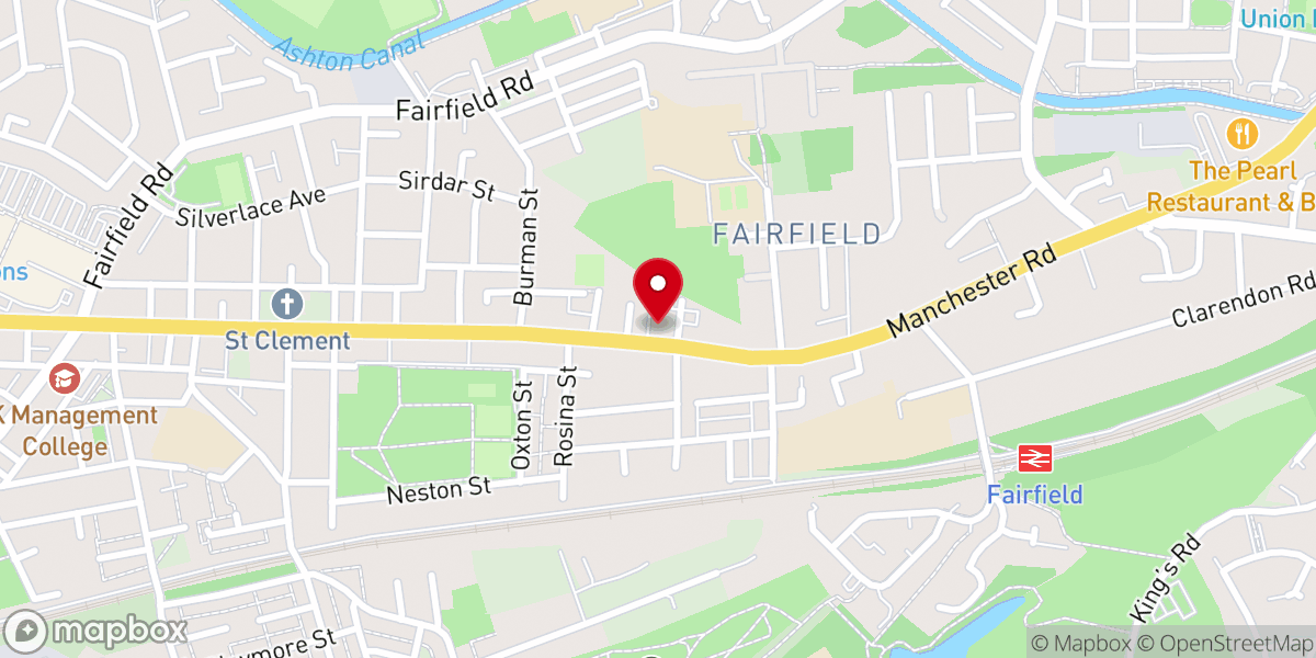 Map showing location of St. Anne’s Church