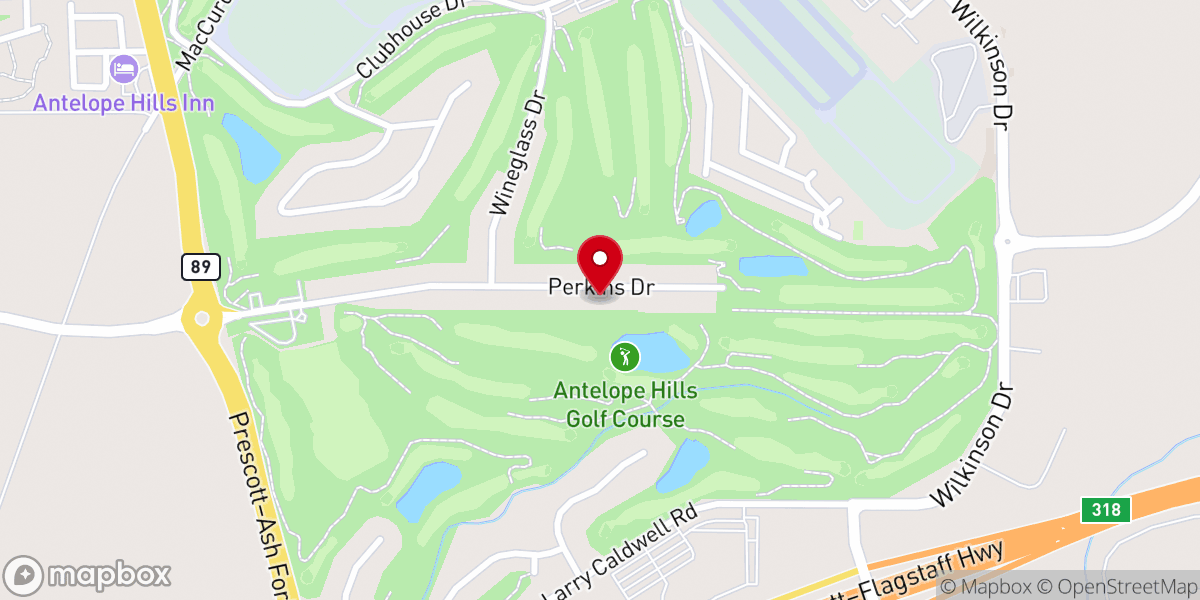 Map showing location of Yavapai Chapter of 99S