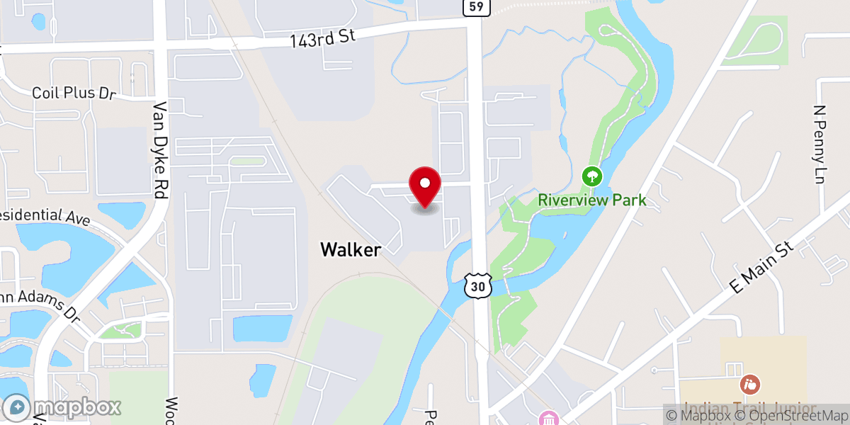 Map showing location of Community Christian Church