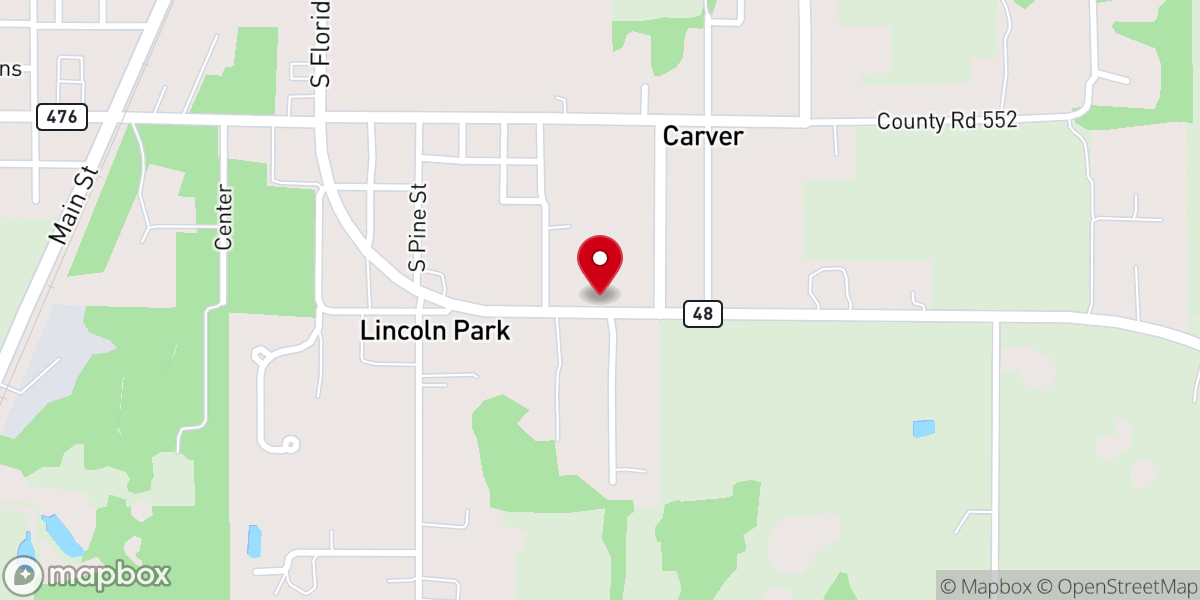 Map showing location of Mt Olive Ame Church