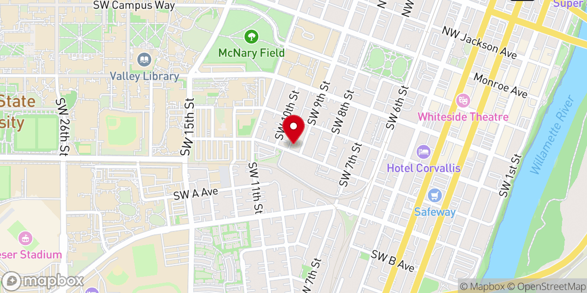 Map showing location of Christ Church