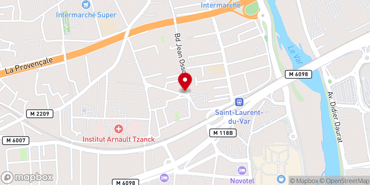 Map showing location of Chapelle Jeanne d'Arc