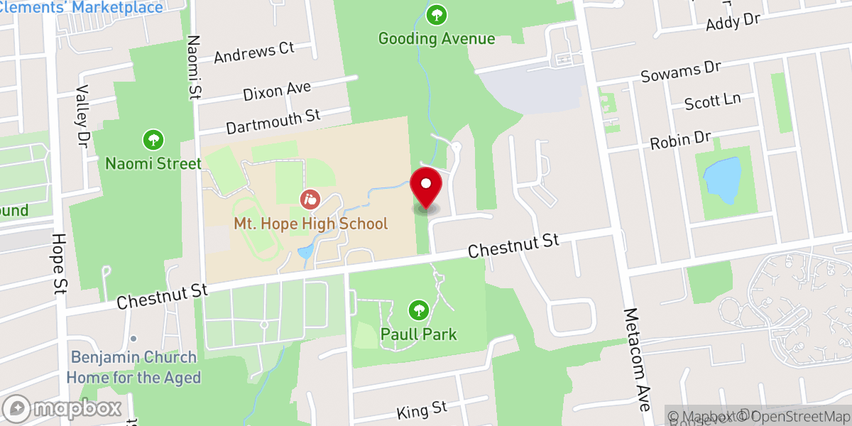 Map showing location of Freedom Road Baptist Church