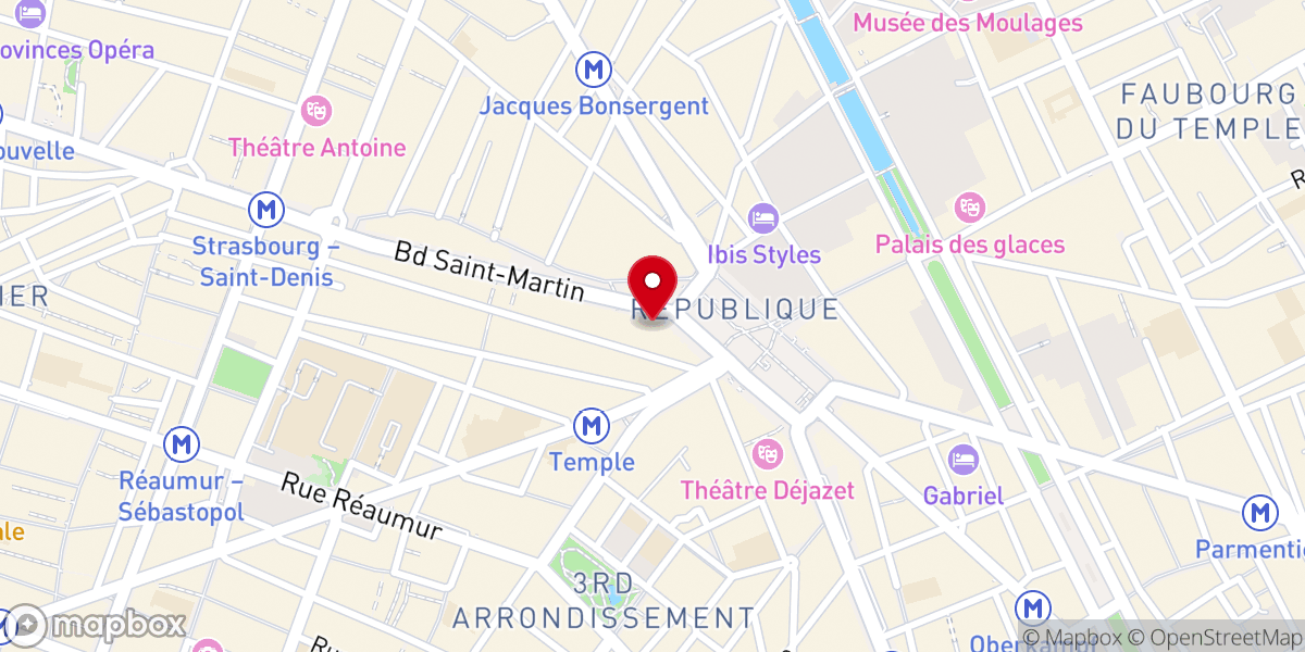 Map showing location of Église Lumen