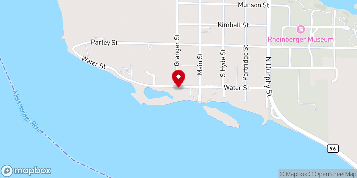 Map showing location of Red Brick Store