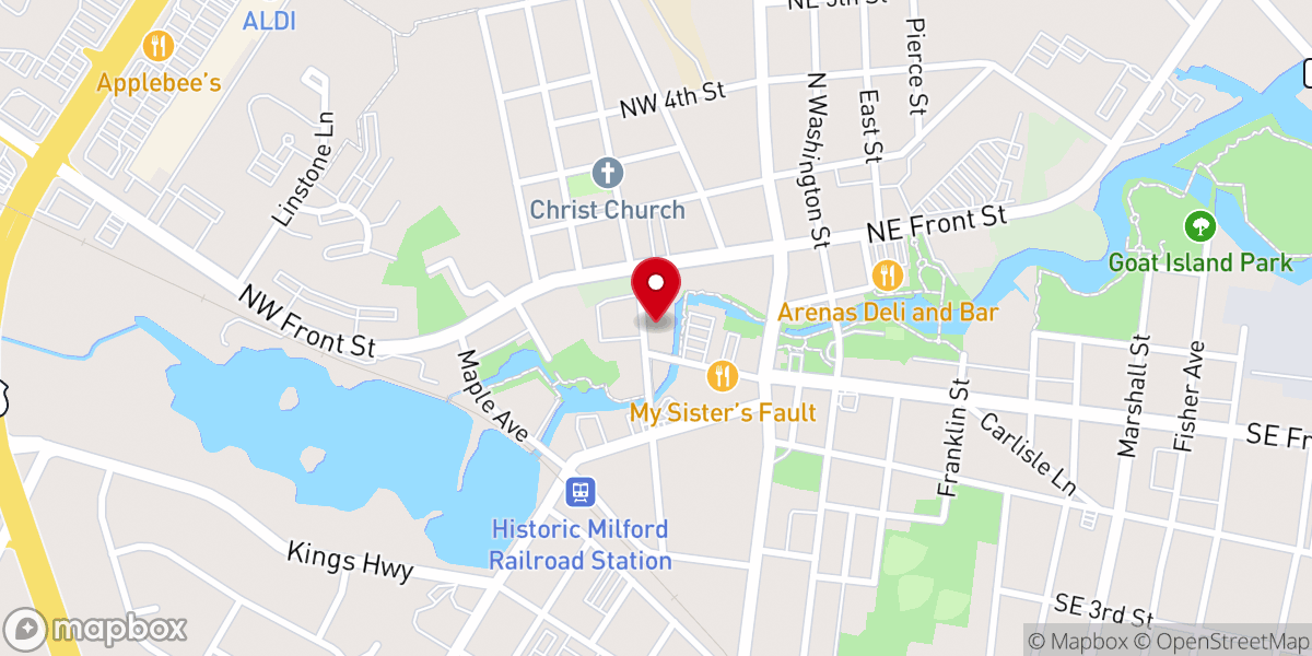 Map showing location of True Deliverance Holiness Church (TDHC)