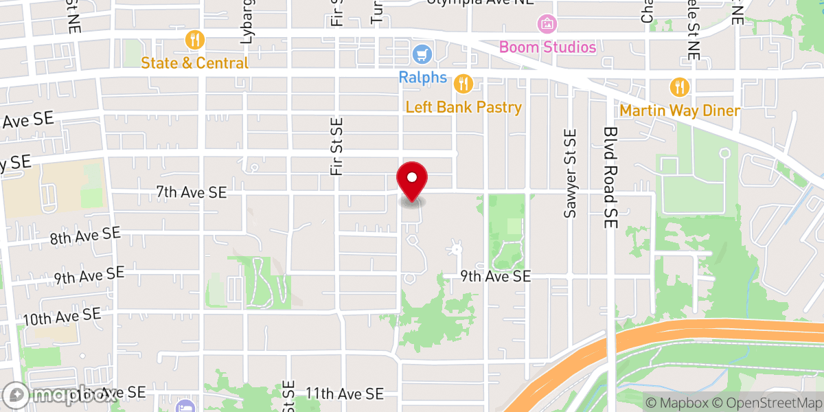 Map showing location of The Rock Church