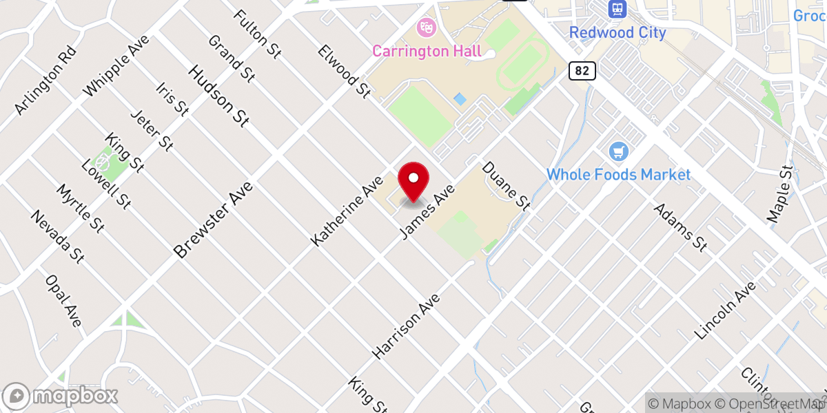 Map showing location of Our Lady of Mt Carmel Church