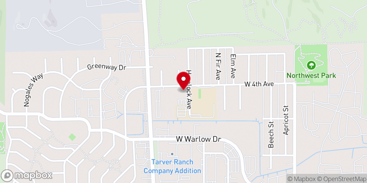 Map showing location of Roadway Alliance Church