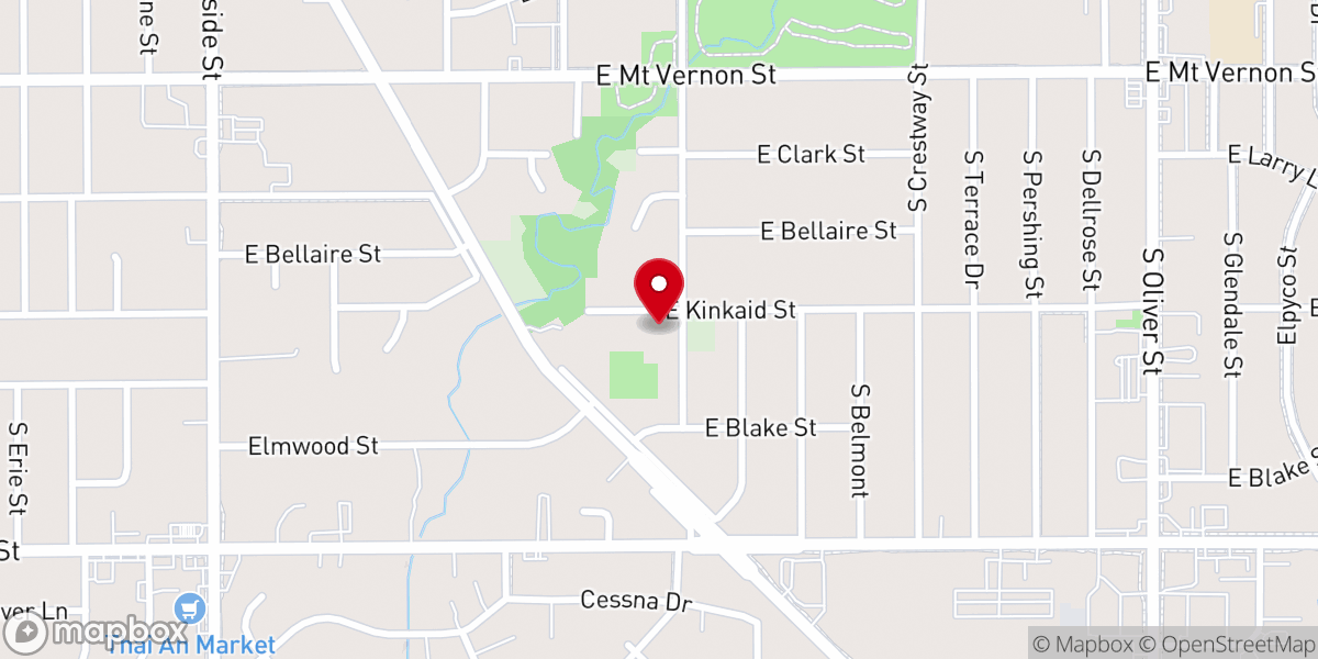 Map showing location of Greater Mizpah Baptist Church