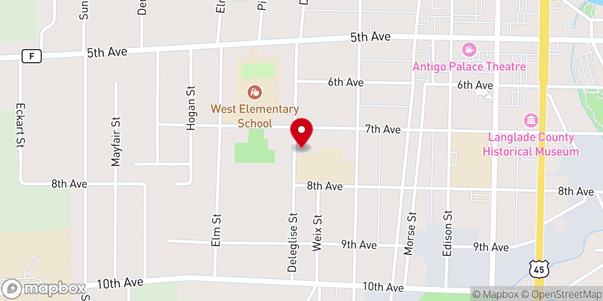Map showing location of Lutheran church 0