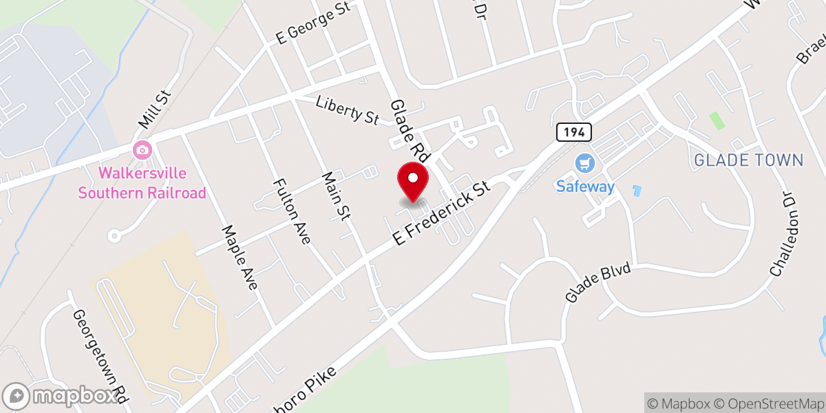 Map showing location of Lighthouse Baptist Church