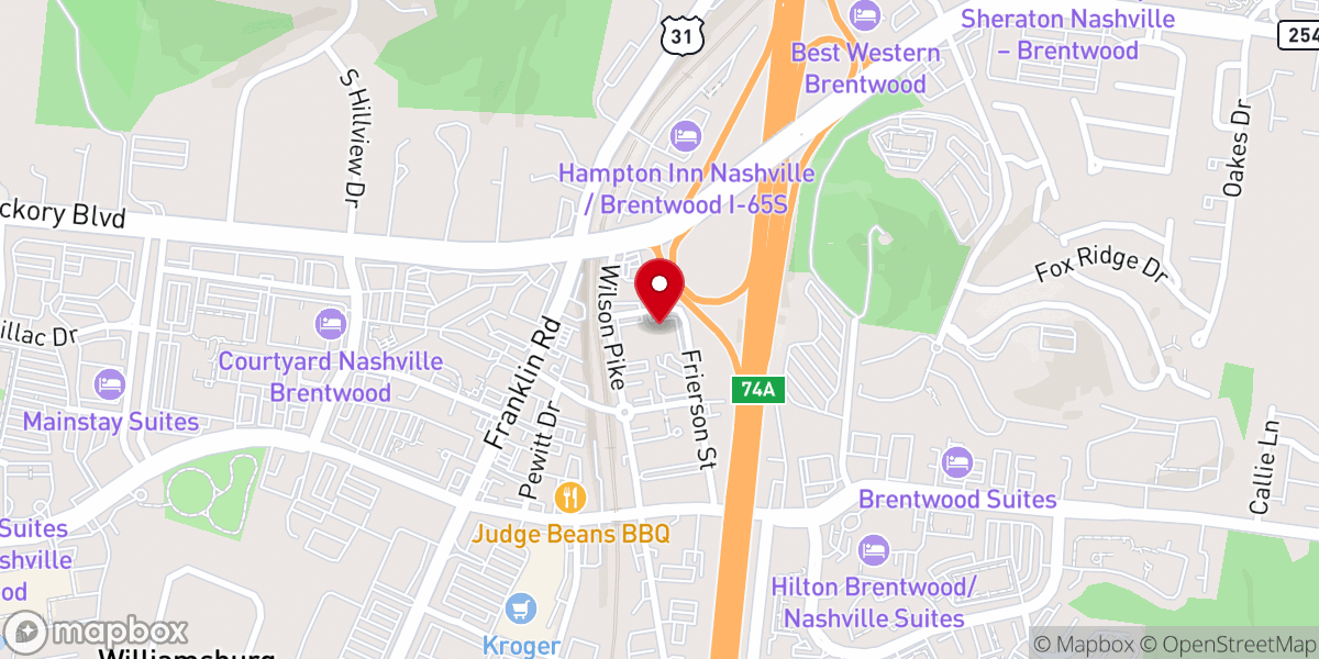 Map showing location of United States Postal Service