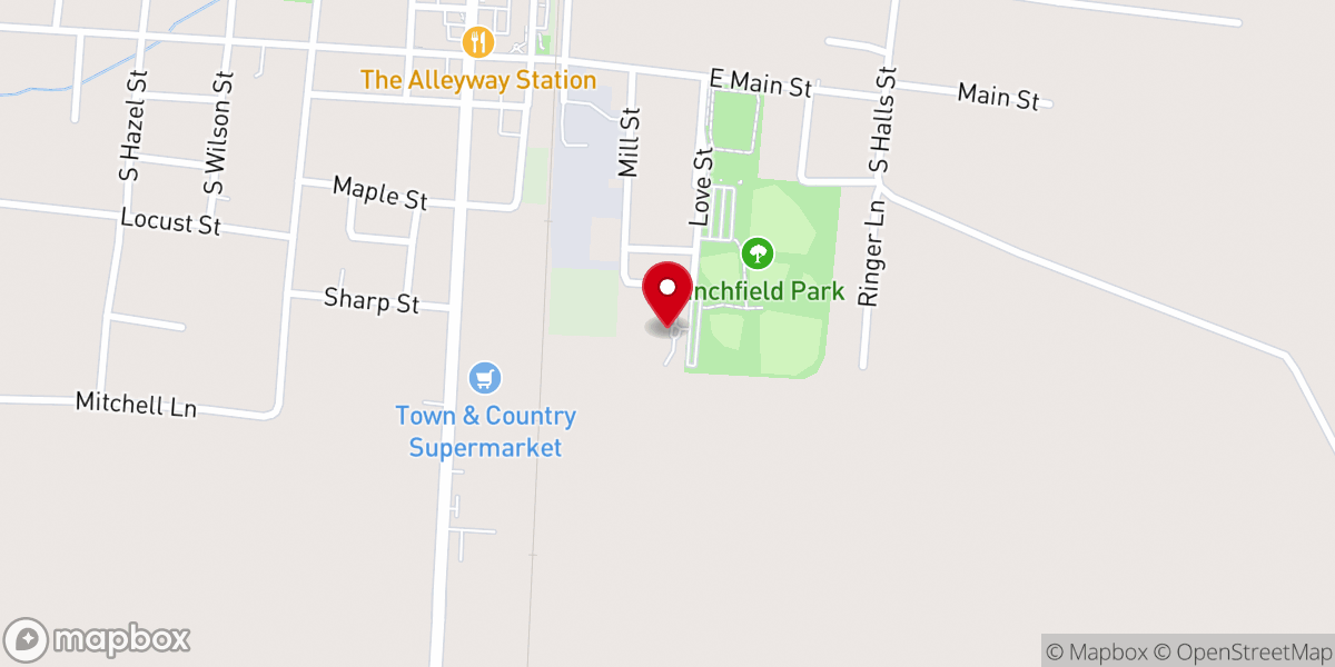Map showing location of Mount Zion Missionary Baptist Church
