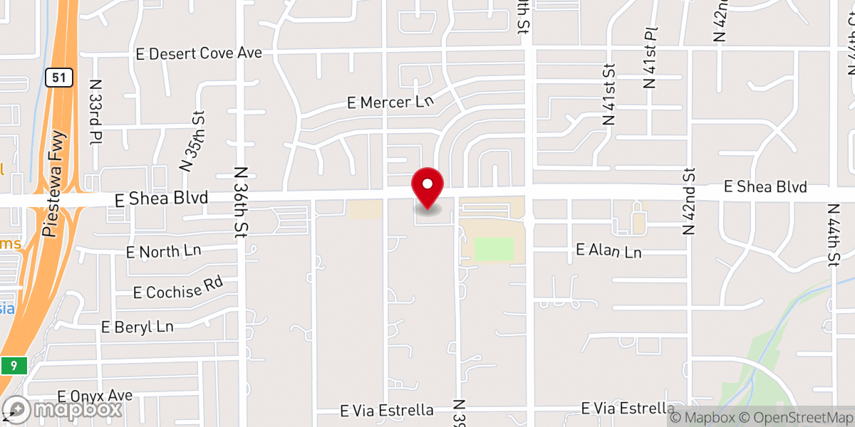 Map showing location of Emmanuel Presbyterian Church