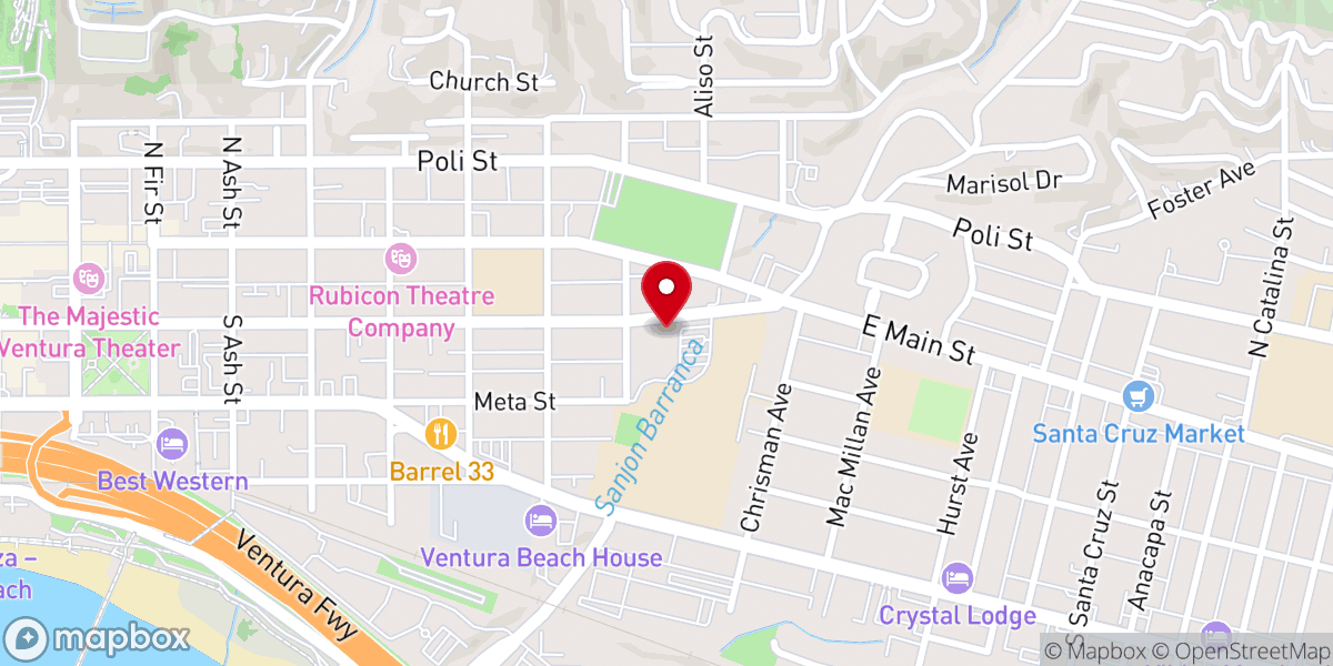 Map showing location of First United Methodist Church