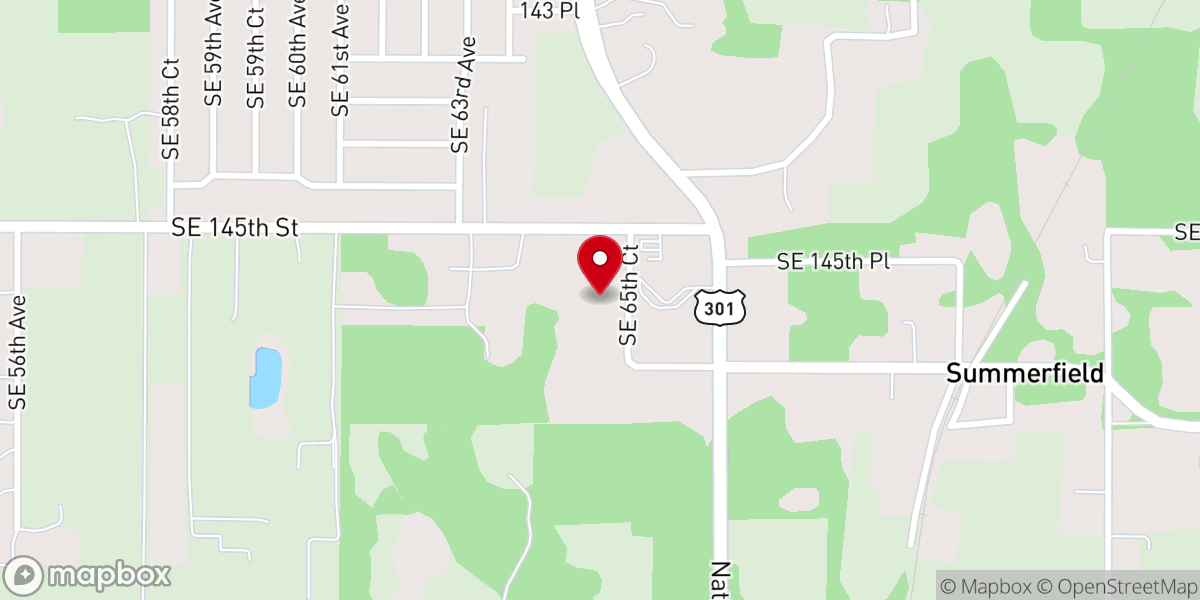 Map showing location of First Baptist Church