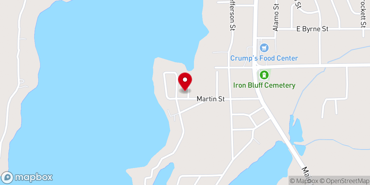 Map showing location of Shiloh Temple of Faith