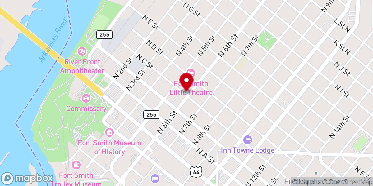 Map showing location of The Salvation Army of Fort Smith