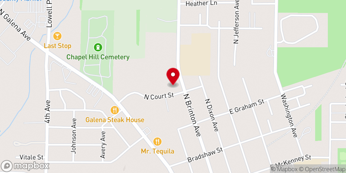 Map showing location of Church of the Brethren