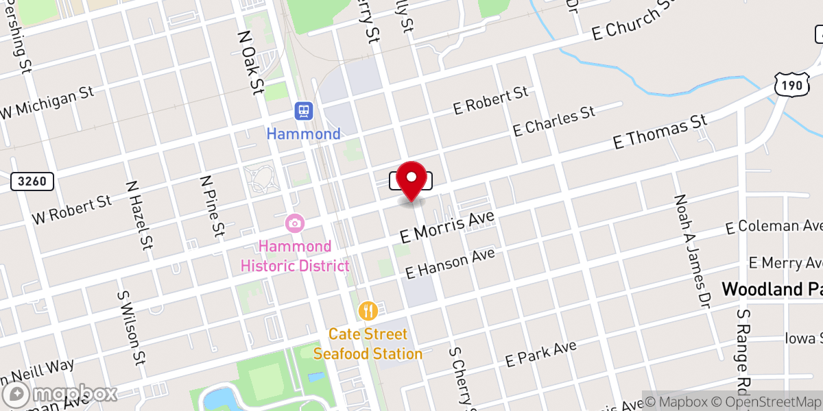 Map showing location of Columbia Theatre for the Performing Arts
