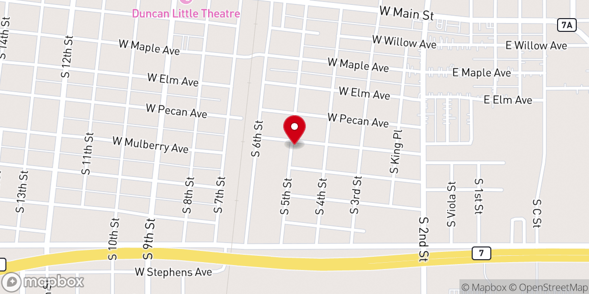 Map showing location of St Stephen's Baptist Church