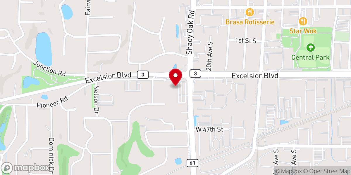 Map showing location of Cross of Glory Baptist Church