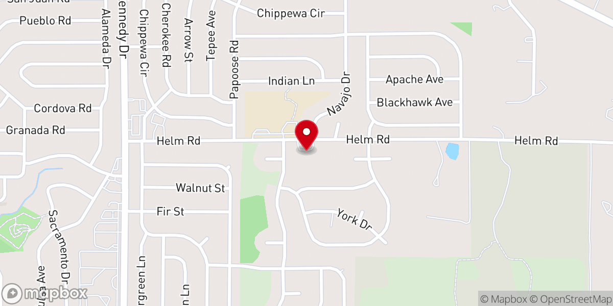 Map showing location of Faith Lutheran Church