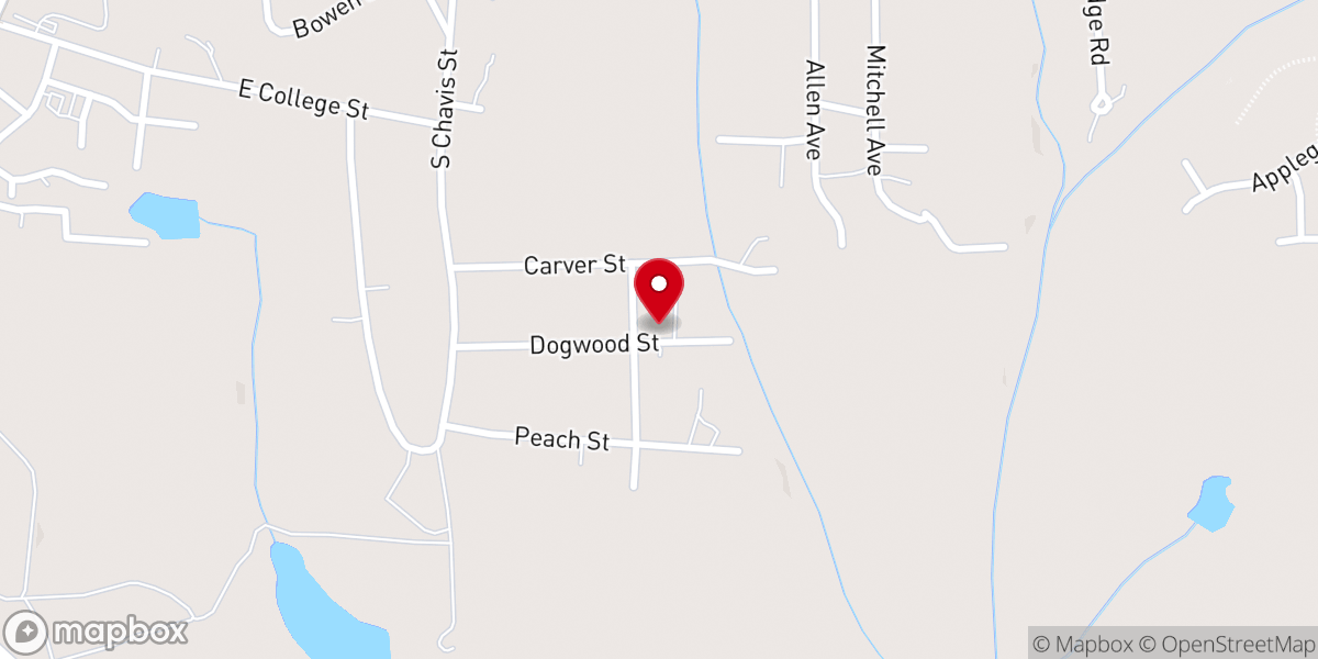 Map showing location of Franklin County Sunday School