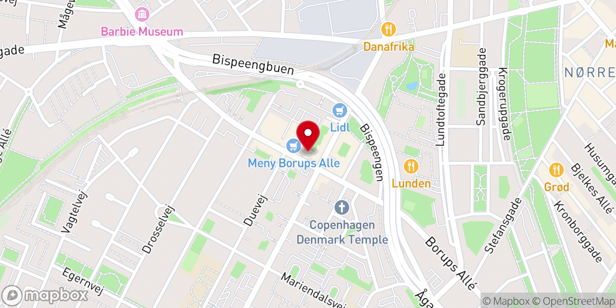 Map showing location of Danmark Københavns Missionskontor