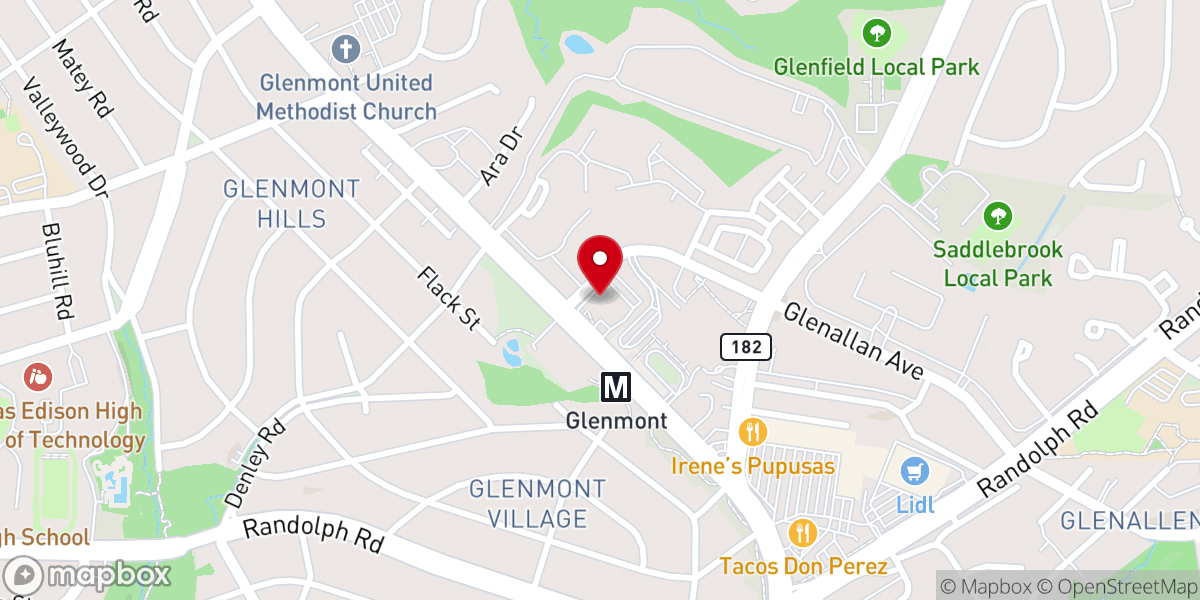Map showing location of Georgia Avenue Baptist Church