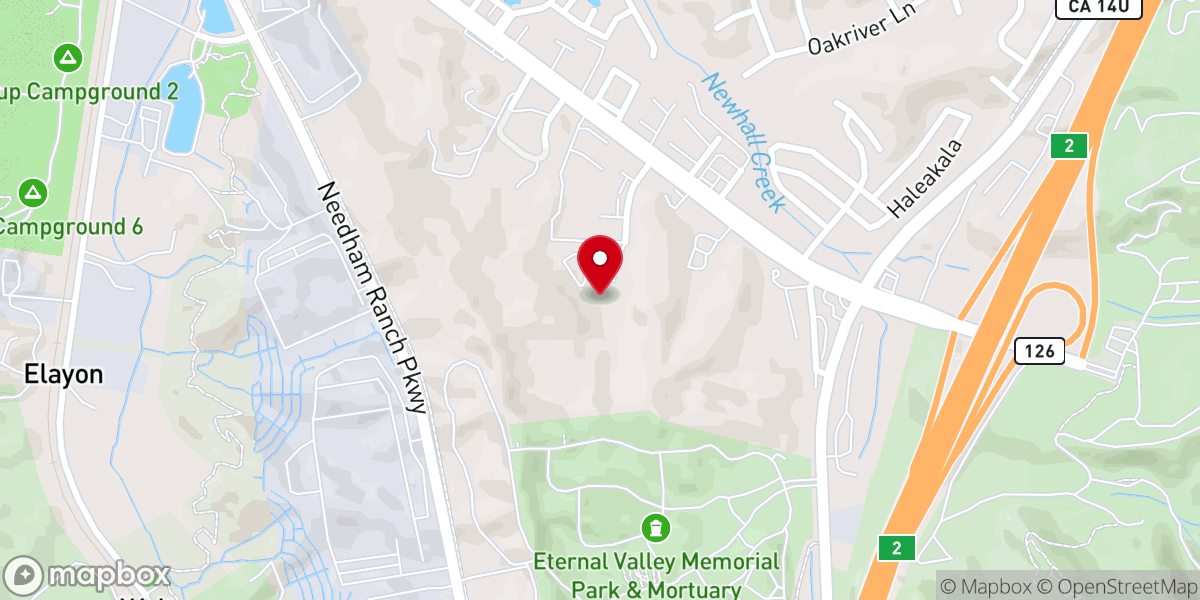 Map showing location of Faith Community Church