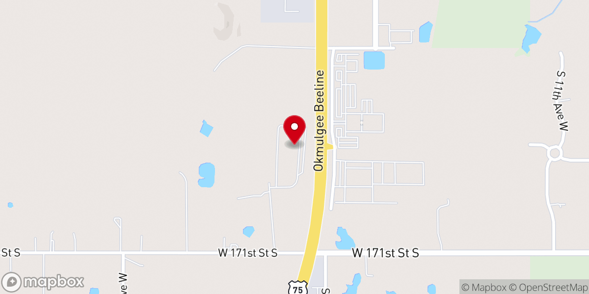 Map showing location of Faith Church