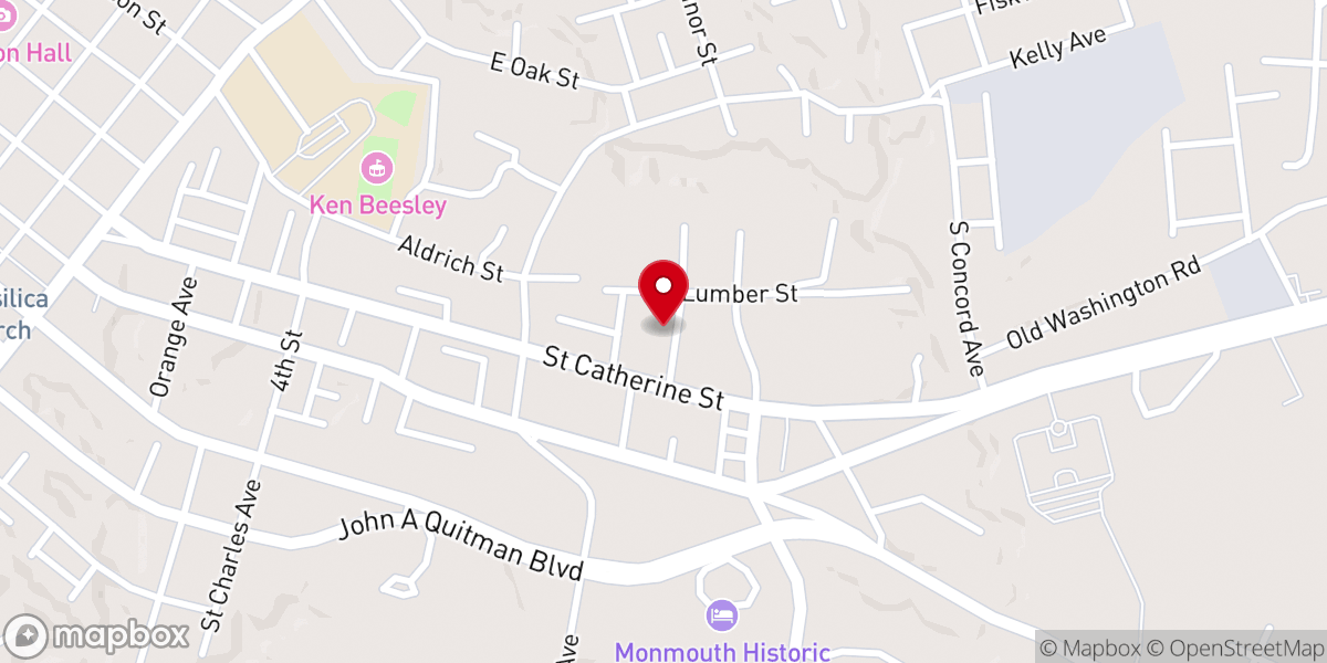 Map showing location of Shiloh Baptist Church