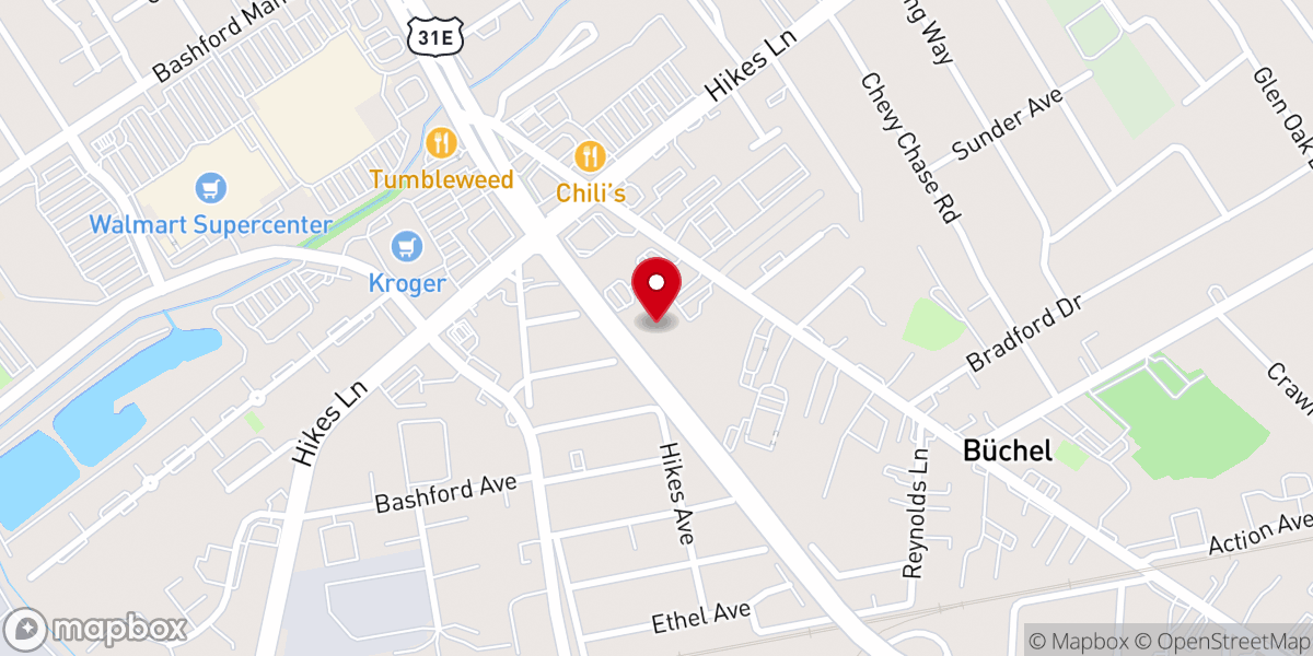 Map showing location of Lifepointe Church