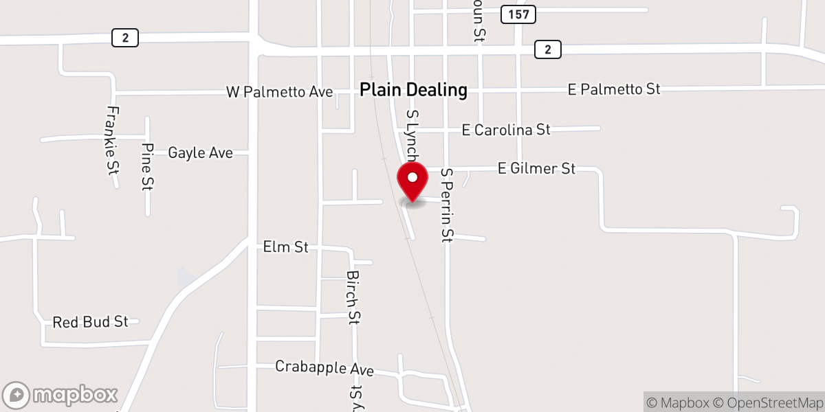 Map showing location of Calhoun Chapel CME