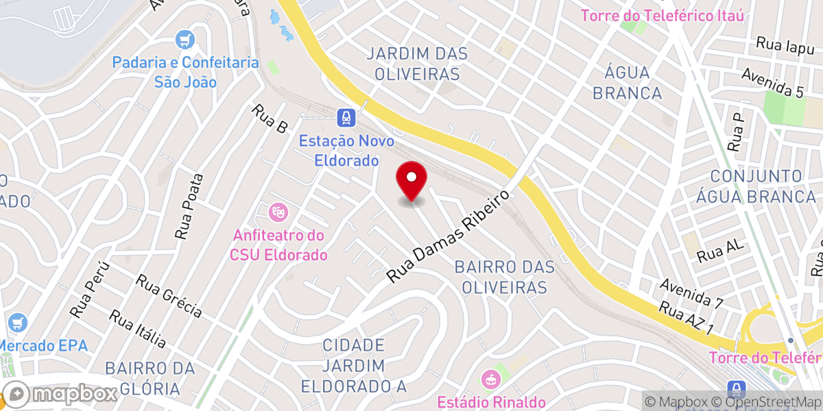 Map showing location of IGREJA SÃO SEBASTIÃO - COMUNIDADE DA PARÓQUIA SÃO JUDAS TADEU