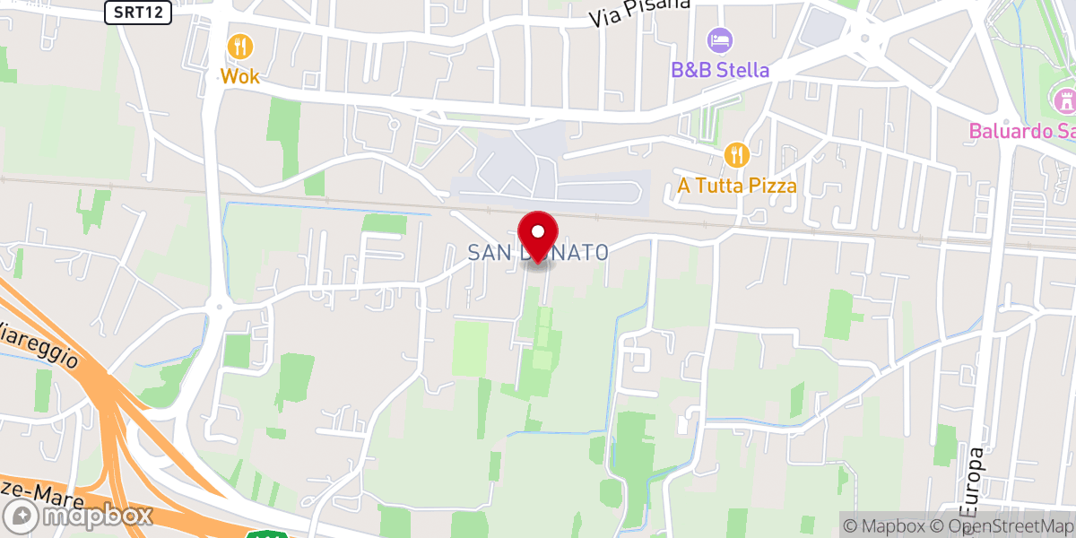 Map showing location of Parrocchia San Donato vescovo
